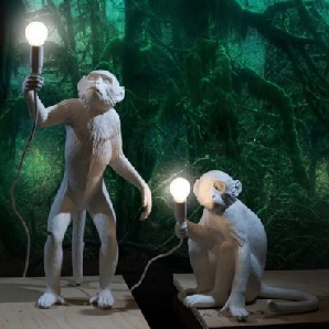 Lámpara LED colección Monkey Standing version de Selletti