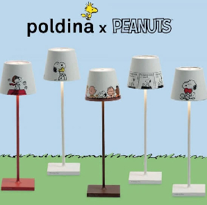 Lámpara sobremesa portátil Ai Lati Poldina Pro Peanuts Friends 